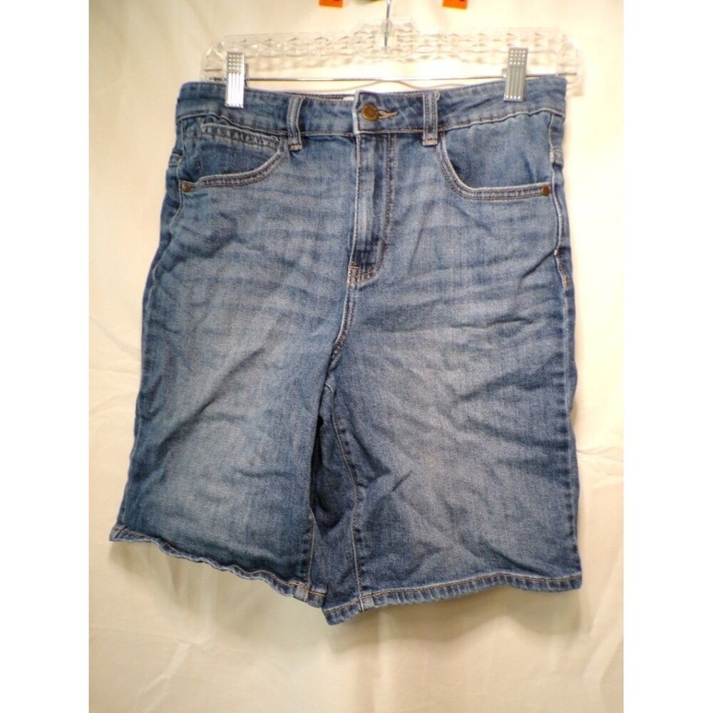 Wrangler Women's Denim Bermuda Shorts Blue 27 Regular 5 Pocket Jean Jorts